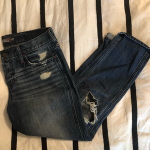 Hollister Boyfriend Jean with Patchwork
